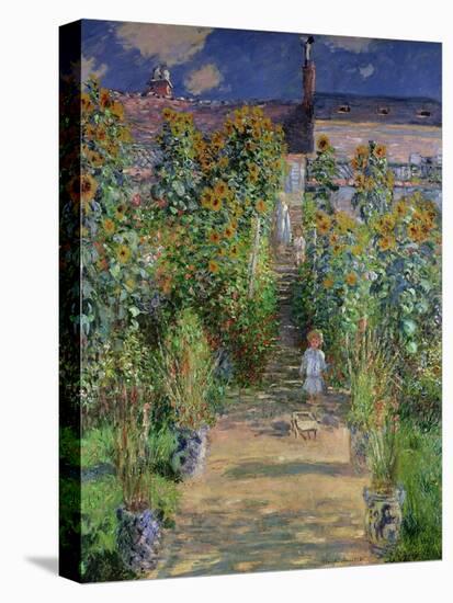 The Artist's Garden at Vetheuil, 1880-Claude Monet-Premier Image Canvas