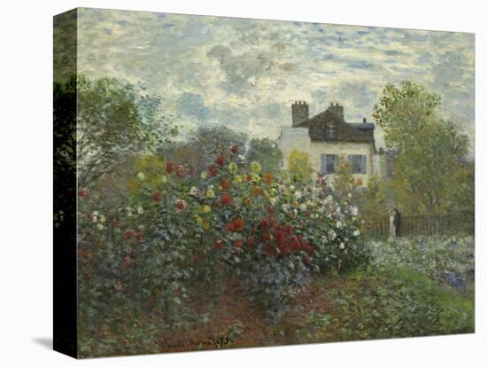 The Artist's Garden in Argenteuil, 1873-Claude Monet-Stretched Canvas