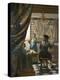 The Artist's Studio, C.1665-66-Johannes Vermeer-Premier Image Canvas