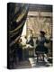 The Artist's Studio-Johannes Vermeer-Premier Image Canvas