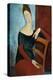 The Artist's Wife (Jeanne Huberterne) 1918-Amedeo Modigliani-Premier Image Canvas