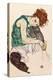 The Artist's Wife-Egon Schiele-Stretched Canvas