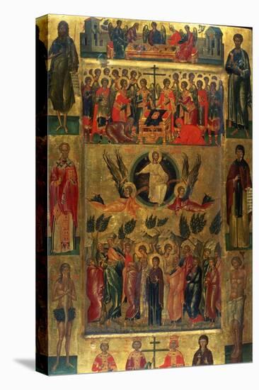 The Ascension of Christ with the Hetoimasia, 15th Century-Andreas Ritzos-Premier Image Canvas