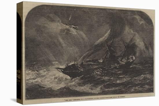 The Asia Dismasted by a Waterspout, on Her Passage from Port Phillip to Bombay-Samuel Read-Premier Image Canvas