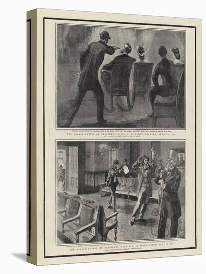 The Assassination of President Lincoln at Ford's Theatre-William Allen Rogers-Premier Image Canvas