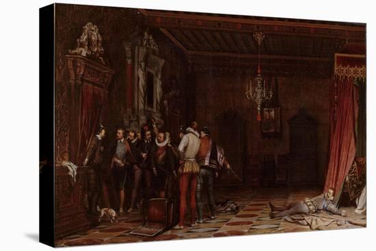 The Assassination of the Duke of Guise at the Château of Blois in 1588, 1834-Paul Hippolyte Delaroche-Premier Image Canvas