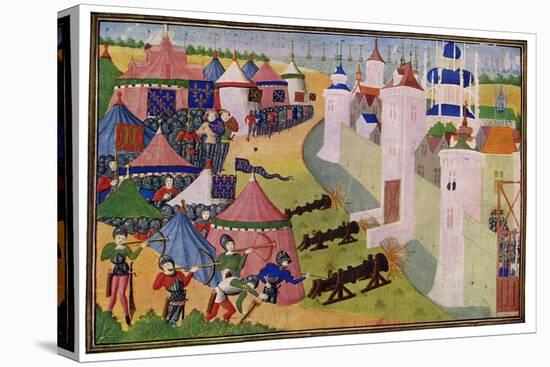 The Assault on the Strong Town of Afrique, 15th Century-null-Premier Image Canvas
