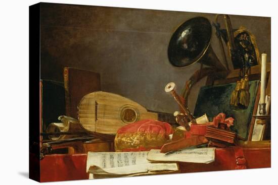 The Attributes of Music-Jean-Baptiste Simeon Chardin-Premier Image Canvas