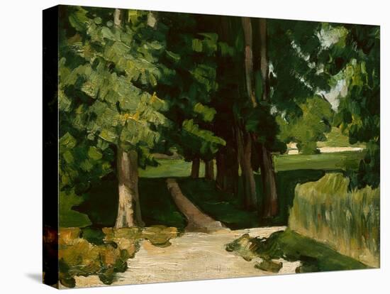 The Avenue at the Jas De Bouffan, 1869-1870-Paul Cézanne-Premier Image Canvas