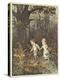 The Babes in the Wood (Colour Litho)-Randolph Caldecott-Premier Image Canvas