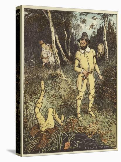 The Babes in the Wood (Colour Litho)-Randolph Caldecott-Premier Image Canvas