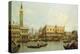 The Bacino di S. Marco, Venice, from the Piazzetta-Canaletto Giovanni Antonio Canal-Premier Image Canvas