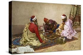The Backgammon Players-Giulio Rosati-Premier Image Canvas