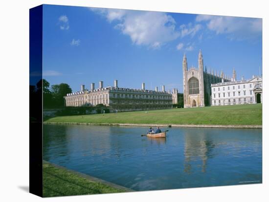 The Backs of the River Cam and Kings College Chapel, Cambridge, Cambridgeshire, England, UK-Ruth Tomlinson-Premier Image Canvas