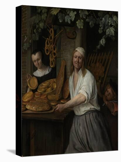 The Baker Arent Oostwaard and His Wife Catherina Keizerswaard, 1658-Jan Havicksz. Steen-Premier Image Canvas