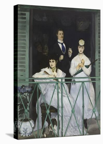 The Balcony, 1868-Edouard Manet-Stretched Canvas