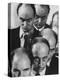 The Bald Heads of Relatively Young Men-Grey Villet-Premier Image Canvas