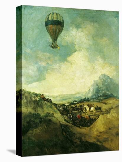The Balloon Or, the Ascent of the Montgolfier-Francisco de Goya-Premier Image Canvas