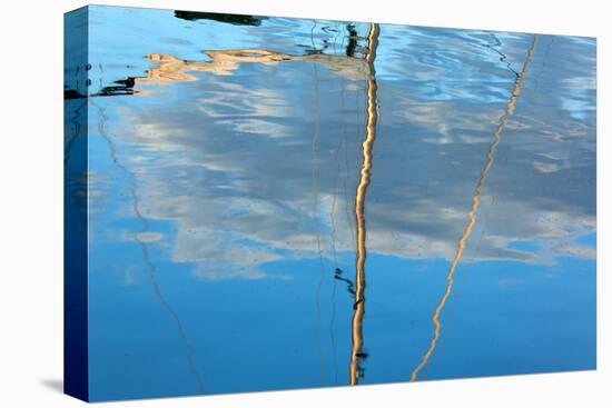 The Baltic Sea, Dar§, Wustrow, Harbour, Sailing Ship, Masts, Water Reflection-Catharina Lux-Premier Image Canvas