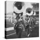 The Baltimore Colts' Marching Band Leaving the Field-null-Premier Image Canvas