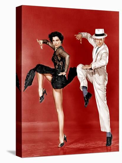 THE BAND WAGON, from left: Cyd Charisse, Fred Astaire, 1953-null-Stretched Canvas