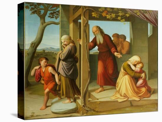 The Banishment of Hagar, 1841 (Oil on Canvas)-Friedrich Overbeck-Premier Image Canvas