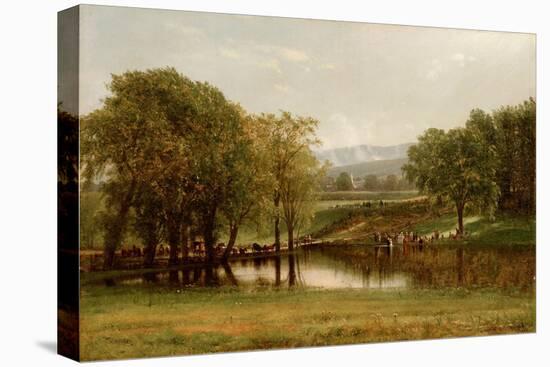 The Baptism, 1868 (Oil on Canvas)-Thomas Worthington Whittredge-Premier Image Canvas