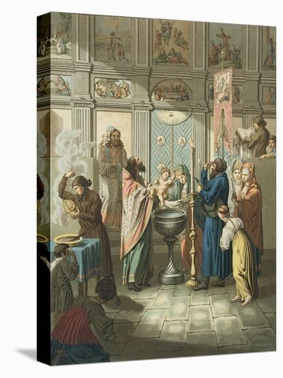 The Baptism Engraved by Gros-E. Karnejeff-Premier Image Canvas