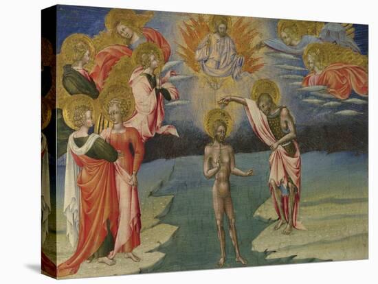 The Baptism of Christ (Predella Pane), 1454-Giovanni di Paolo-Premier Image Canvas