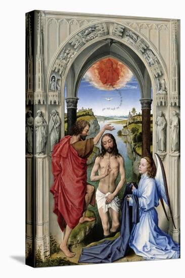 The Baptism of Christ (The Altar of St. John, Middle Pane), Ca 1455-Rogier van der Weyden-Premier Image Canvas