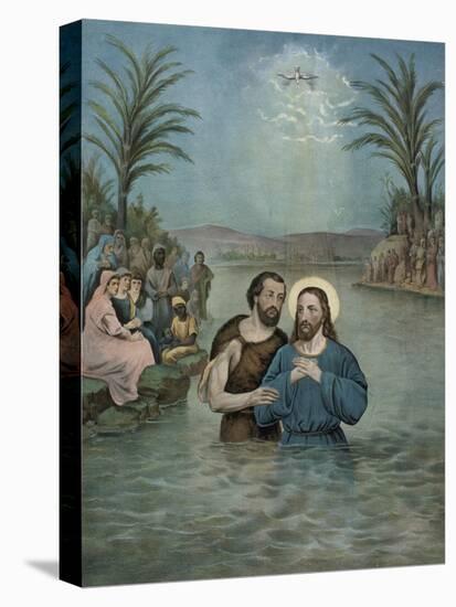 The Baptism of Jesus Christ-Currier & Ives-Premier Image Canvas