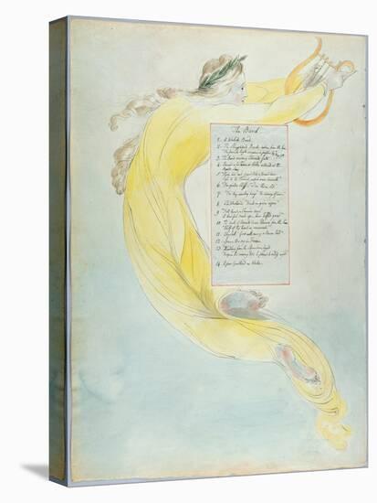 The Bard', Design 52 from 'The Poems of Thomas Gray', 1797-98 (W/C with Pen and Black Ink on Paper)-William Blake-Premier Image Canvas