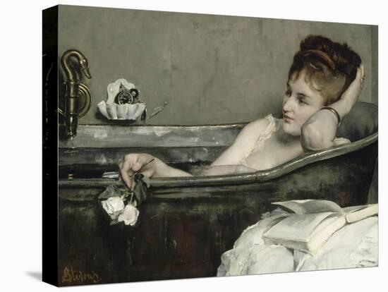 The Bath, also Said the Woman in the Bath or Shower-Alfred Emile Léopold Stevens-Premier Image Canvas