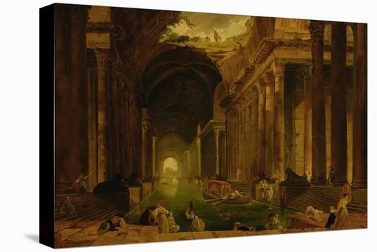 The Baths-Hubert Robert-Premier Image Canvas