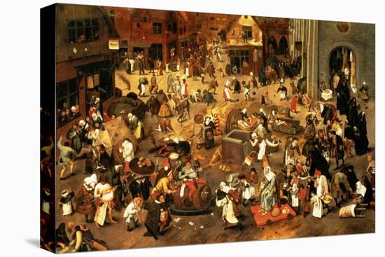 The Battle Between Carnival and Lent-Pieter Brueghel the Younger-Premier Image Canvas