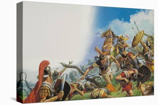 The Battle of Cannae in 216 Bc-Severino Baraldi-Premier Image Canvas