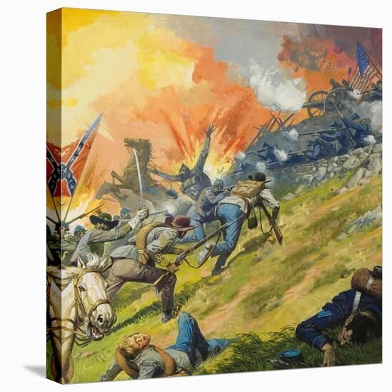 The Battle of Gettysburg-Severino Baraldi-Premier Image Canvas