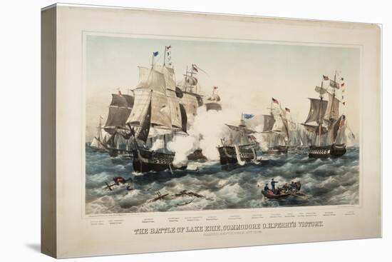 The Battle of Lake Erie, Commodore O.H. Perry's Victory, 1878-J. P. Newell-Premier Image Canvas