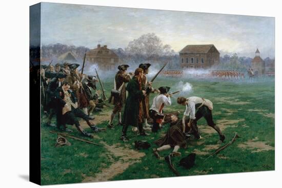 The Battle of Lexington, 19th April 1775, 1910-William Barnes Wollen-Premier Image Canvas