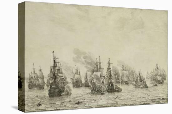 The Battle of Livorno or Leghorn, C.1659-99-Willem Van De Velde the Elder-Premier Image Canvas