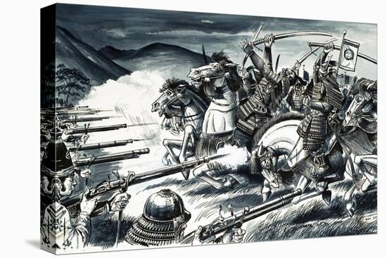 The Battle of Nagashino in 1575-Dan Escott-Premier Image Canvas