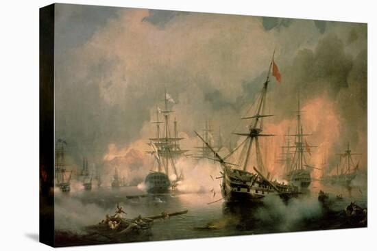 The Battle of Navarino, 20th October 1827, 1846-Ivan Konstantinovich Aivazovsky-Premier Image Canvas