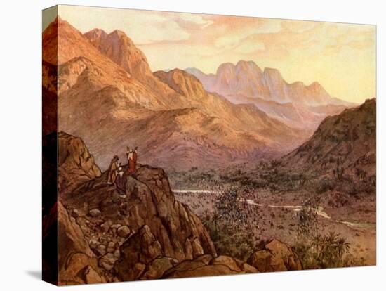 The Battle of Rephidim, Exodus - Bible-William Brassey Hole-Premier Image Canvas