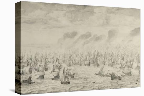 The Battle of Terheide, 1657-Willem Van De Velde the Elder-Premier Image Canvas