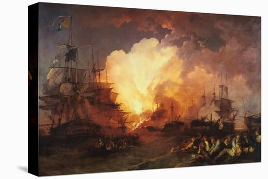 The Battle of the Nile, August 1798-J Philippe de Loutherbough-Premier Image Canvas