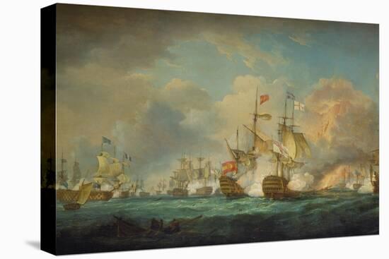 The Battle of Trafalgar, 21st October 1805. Painted 1806-Thomas Whitcombe-Premier Image Canvas