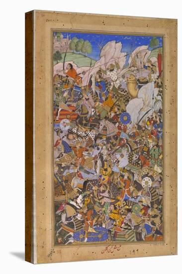 The Battle Preceding the Capture of the Fort at Bundi, Rajasthan, in 1577-Tulsi Kalan-Premier Image Canvas