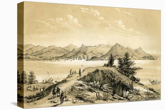 The Bay and Island of Hong Kong, 1847-E Gilks-Premier Image Canvas