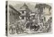 The Bazaar, Oodipoor, Rajpootana-William Carpenter-Premier Image Canvas