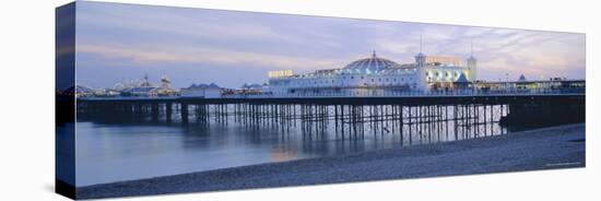 The Beach and Palace Pier, Brighton, East Sussex, England, UK, Europe-Lee Frost-Premier Image Canvas